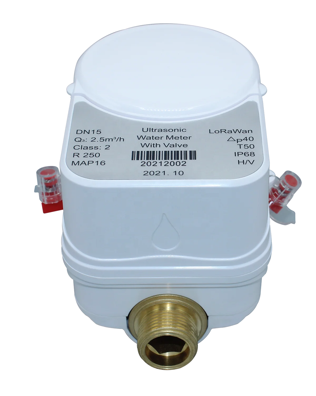 Ultrasonic water meter with valve control based on Tuya smart APP Zigbee/NB-IoT/LoRaWan wireless communication