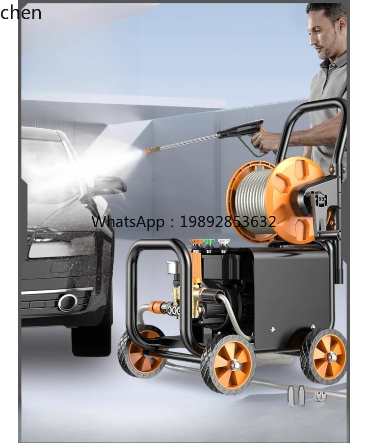 เครื่องฉีดน้ำแรงดันสูง ZZ สำหรับใช้ในบ้าน 220V ปั๊มน้ำแรงดันสูง กำลังสูง เครื่องทำความสะอาดพื้น