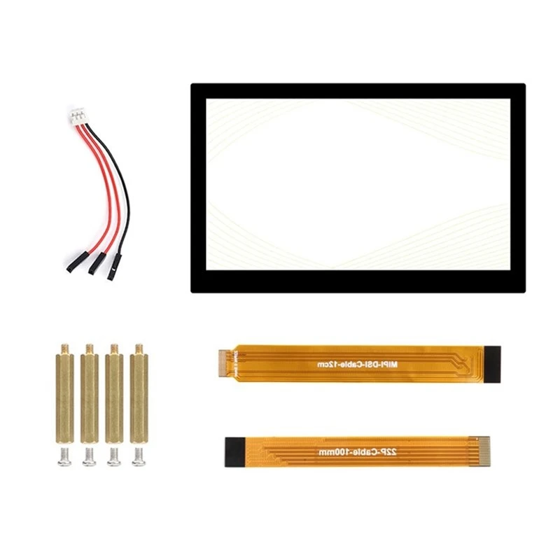 DSI Capacitive Touch Display 13.3Inch IPS Screen 1920 X 1080, Toughened Glass Panel, 10-Point Touch, Full Metal Back Panel