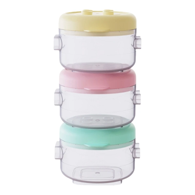 Baby Complementary Box Sealable Storage Container Snacks Case Large Capacity 3-Layer Storage Solution