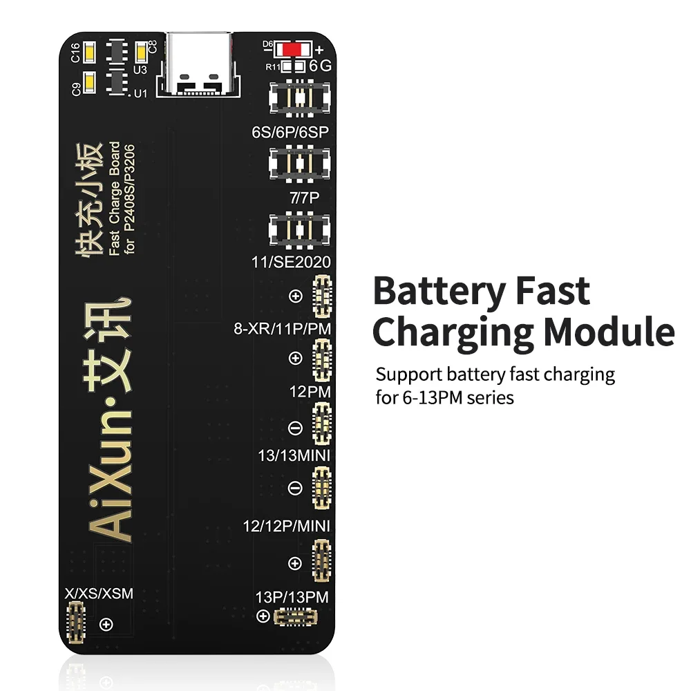 Aixun Battery Fast Charging Module For iPhone 6-13 ProMax Battery Fast Charging P2408S P3208 Intelligent Stabilized Power Supply