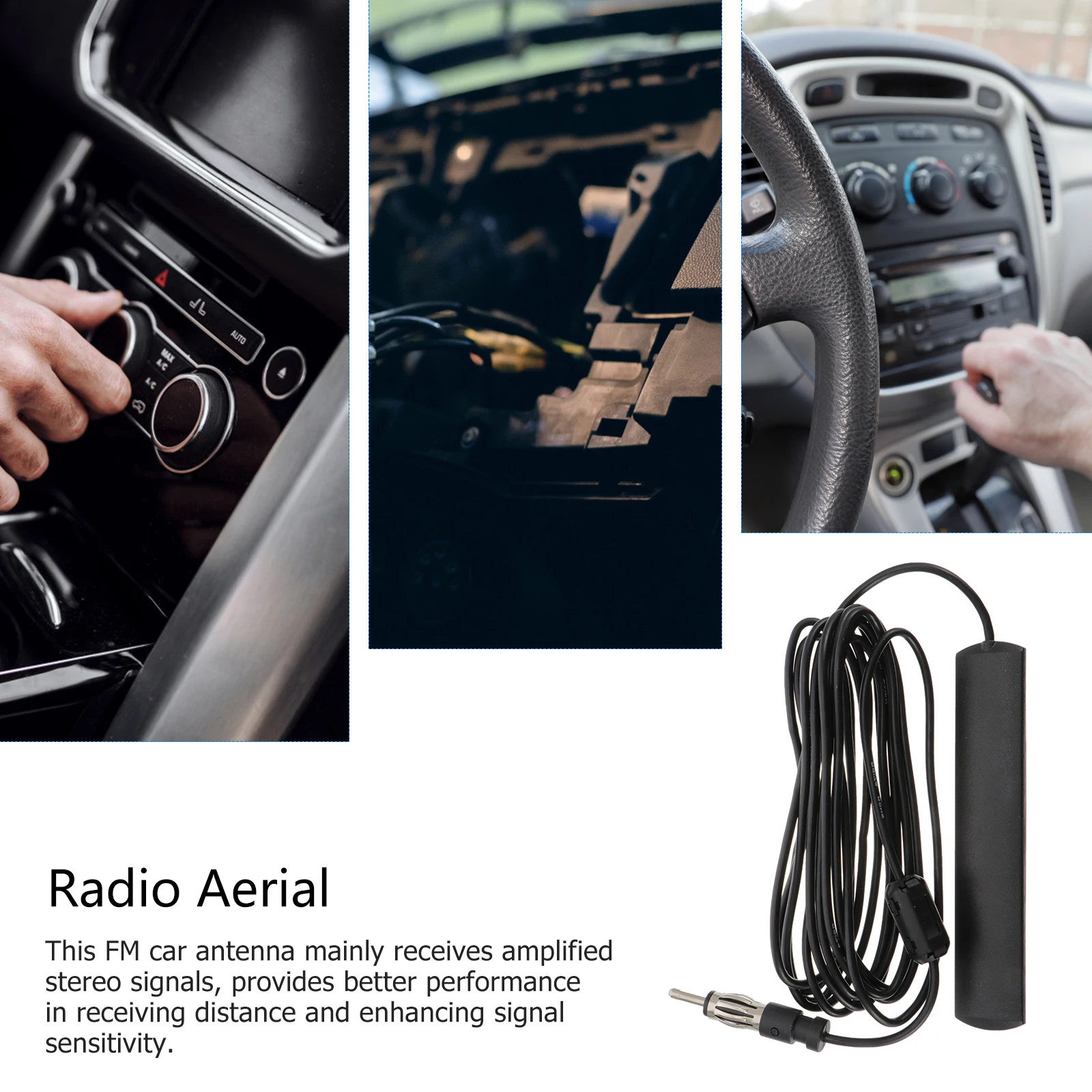 

Fm Car Antenna Mini Universal Booster Stereo Receiver For Vehicles Trucks Motorcycles Boats Campers Small