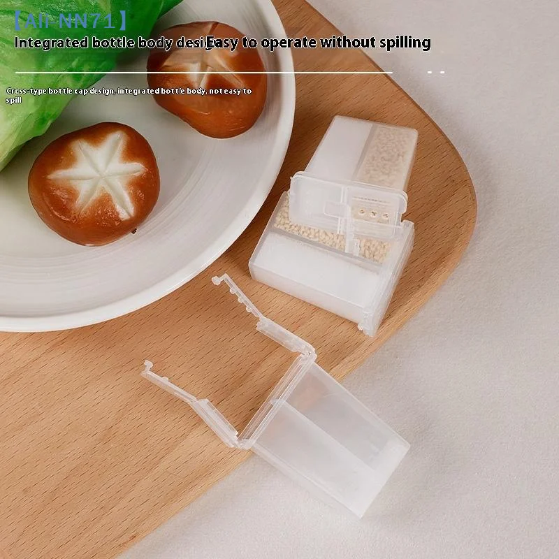 【NN71】2in1 Camping Seasoning Shaker Multi-Purpose Spice Jar With Lid 2-Compartment For Outdoor BBQ Cooking Storage Box