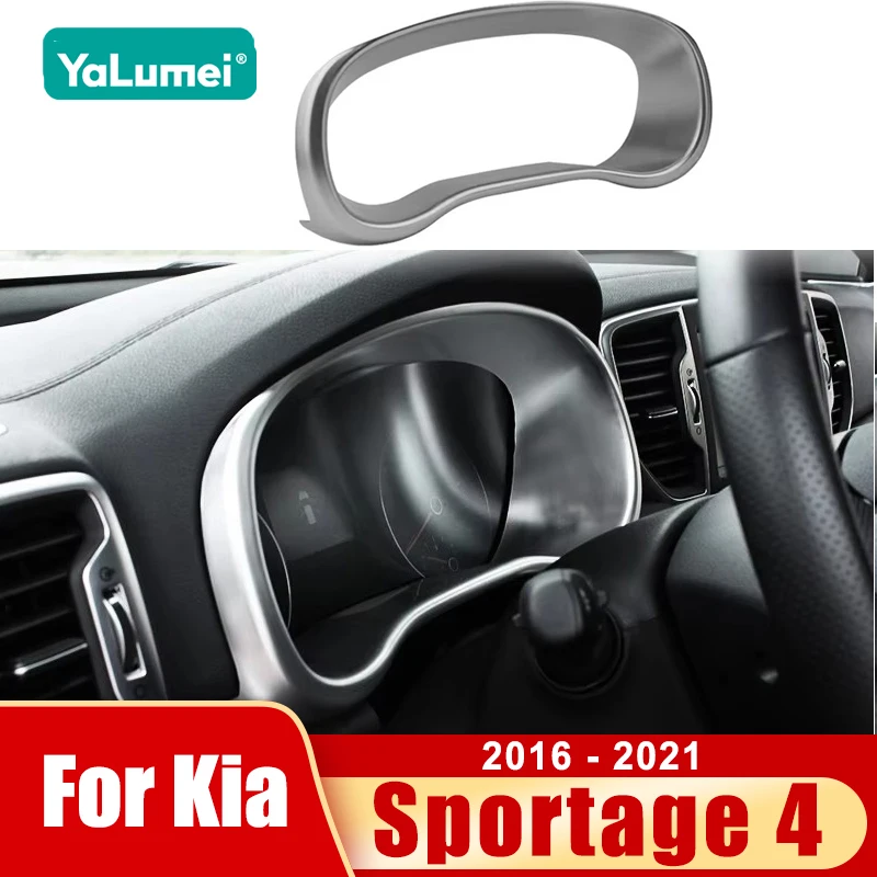 Für Kia Sportage 4 QL 2016 2017 2018 2019 2020 2021 Auto Dashboard Tacho Gauge Panel Display Abdeckung Rahmen Zubehör