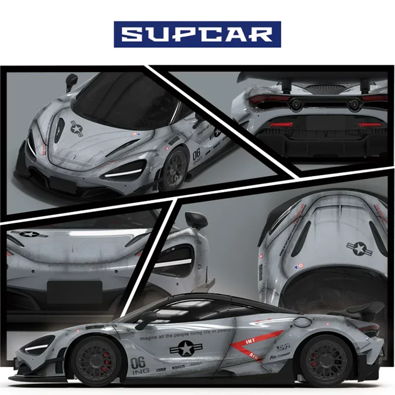 SC 1:64 Scale 720S Alloy Car Model Simulation Toy Desktop Decoration Static Display Souvenirs Gift Collection