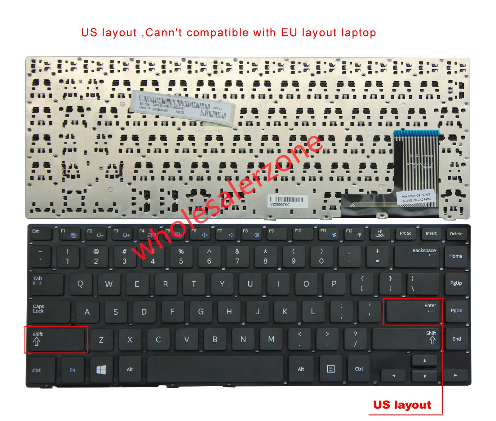 

New Keyboard for Samsung 370R4E NP370R4E 450R4V 450R4E 450R4Q 450R4J 455R4J 470R4E laptop US layout