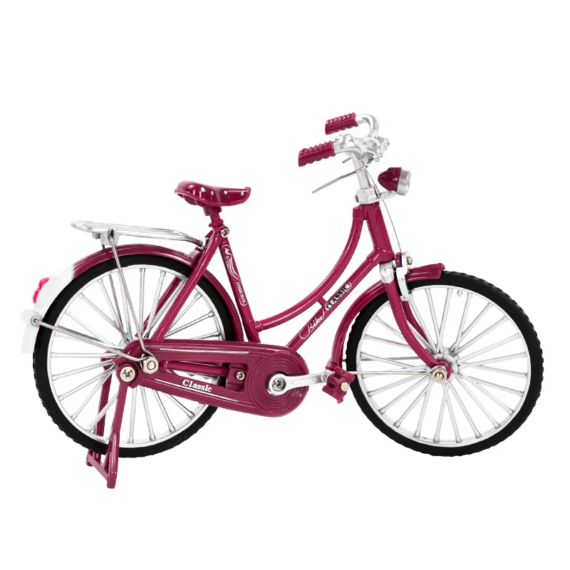 

Metal Retro Bicycle Model 1:10 Mini Bicycle Desktop Craft Ornament Toy Accessories Home Decoration Children Gift