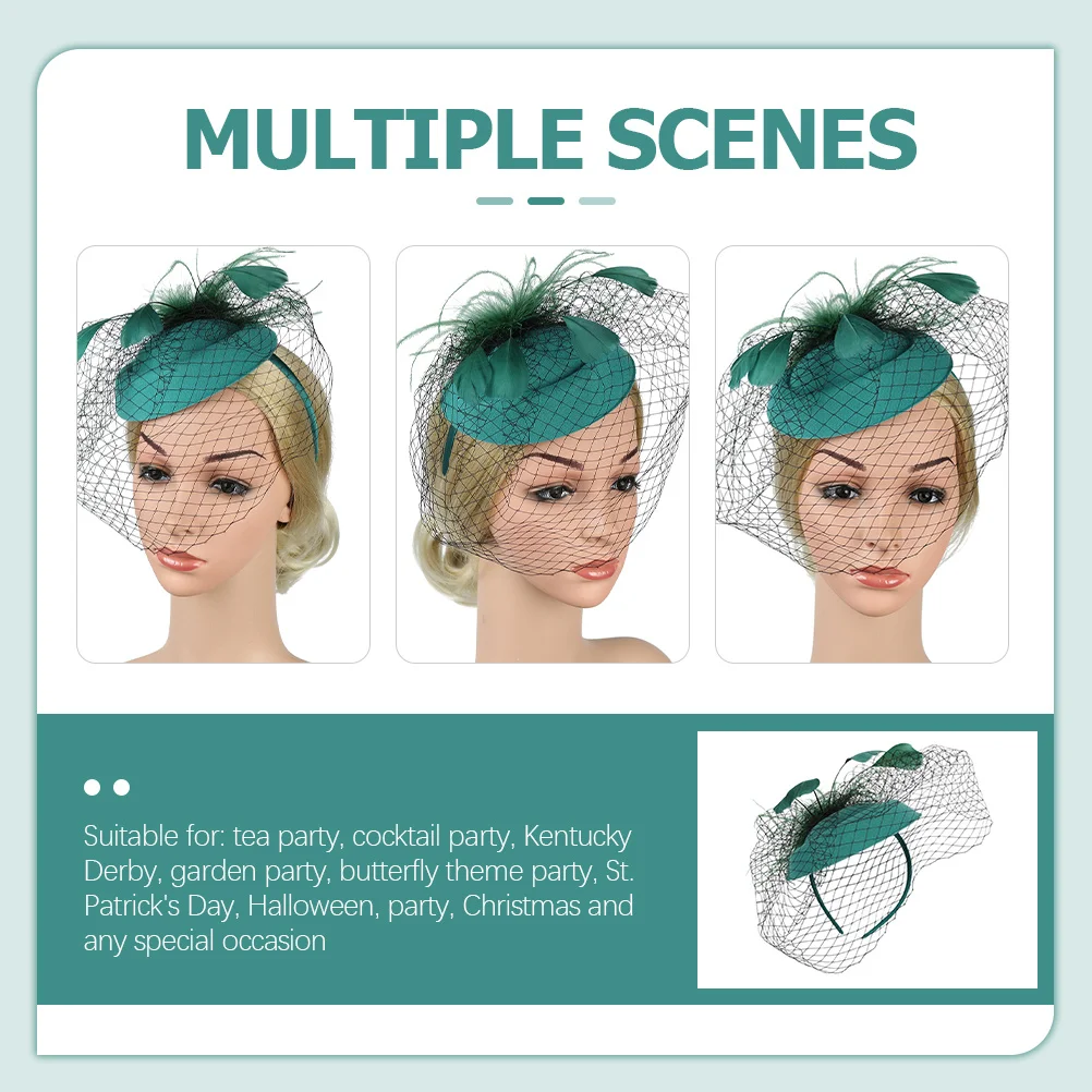 

Mesh Headband Fascinator Fasinators For The Hair Hat For Women Tea Party Prom Wedding Banquet Dressy Hair Accessory