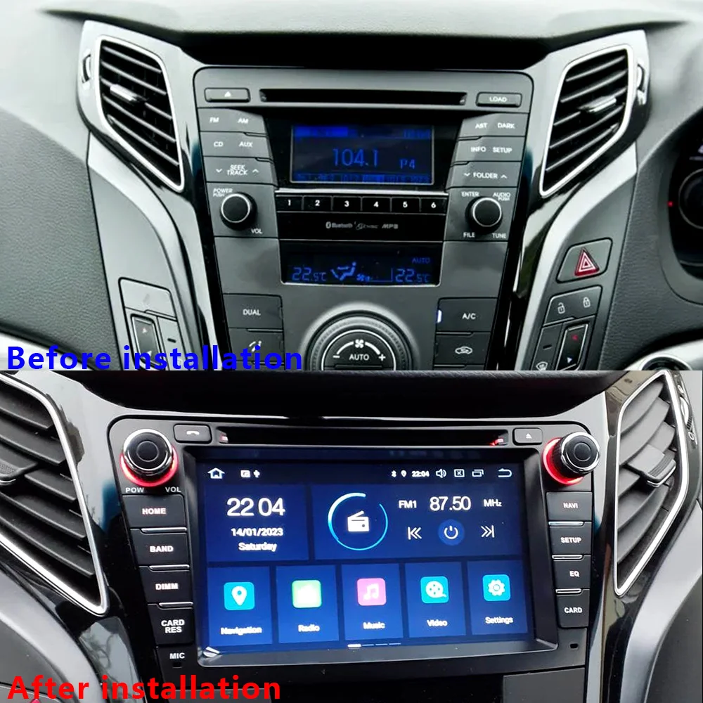 

CHSTEK Car Auto Radio For Hyundai i40 2011-2019 Apple Carplay Android 13 GPS Navigation WIFI Bluetooth 4G OEM Multimedia Player