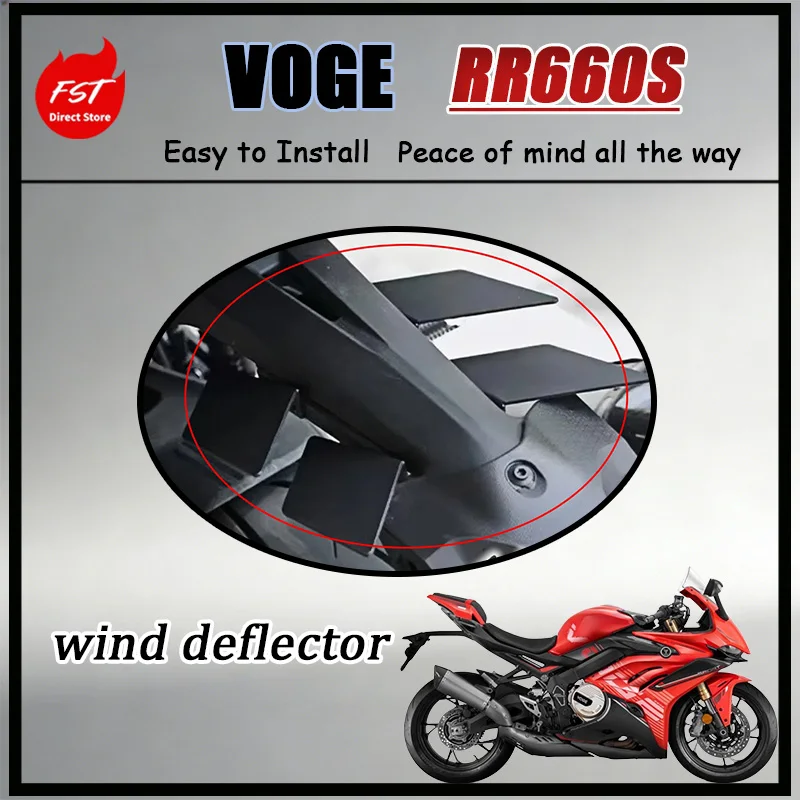 

FOR VOGE RR660S Mud Flap Wind Wing Assembly - Aerodynamic Fender Deflector Anti-Sling Mud Waterproof Guard Auto Parts