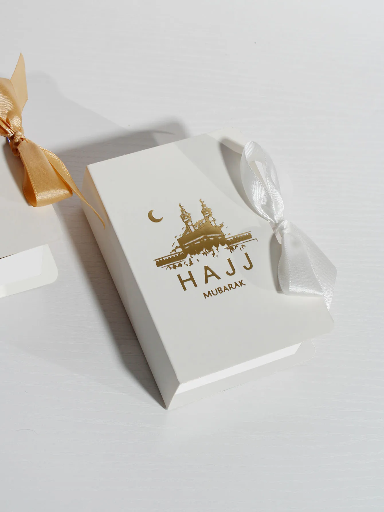 Hajj Mubarak Candy Box Cookie Gift Bag Boxes | Muslim Islamic Ramadan Kareem Iftar Party | Happy Eid Al-Adha Festival Decoration