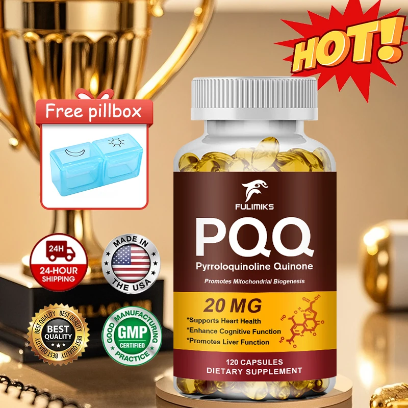 

Complete PQQ Supplement, for Mental Clarity, Improves Sleep Architecture, Reduces Fatigue, Skin Health, Endurance & Metabolic