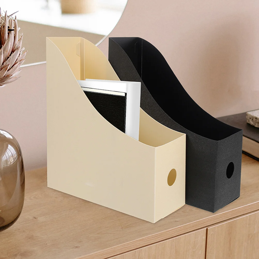 3pcs Document Organizer Thickened Desktop File Storage Holder Book Shelf For Office Home Study Plastic Document Rack