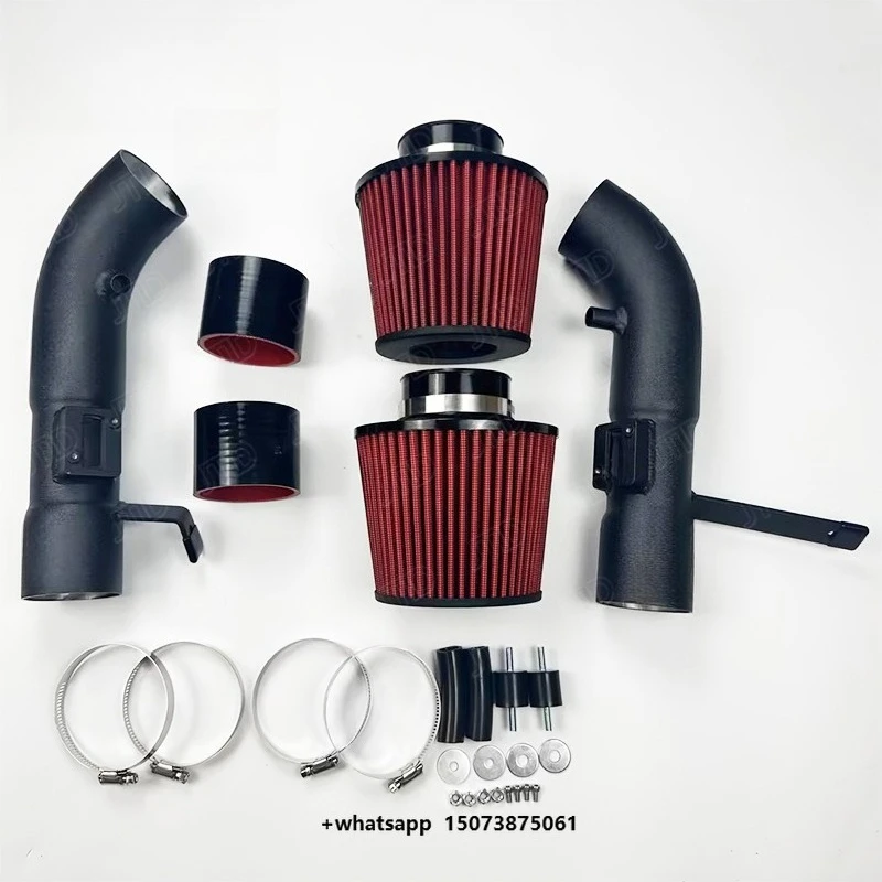 Polished Aluminum Black Powder Coated Cold Air Intake Kit  for Infiniti G35 Sedan 3 2007-2008  Black Short RAM