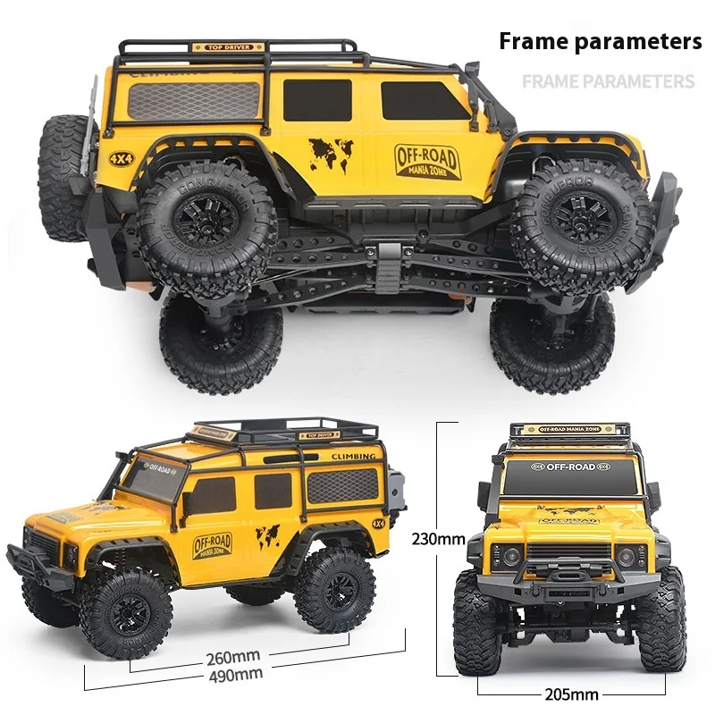 HB ZP1005/ZP1007 Remote Control Car 2.4G 4WD Rc Car All-terrain 15km/h 1:10 Off-road Monster Truck Toy For Boys Kids Gift