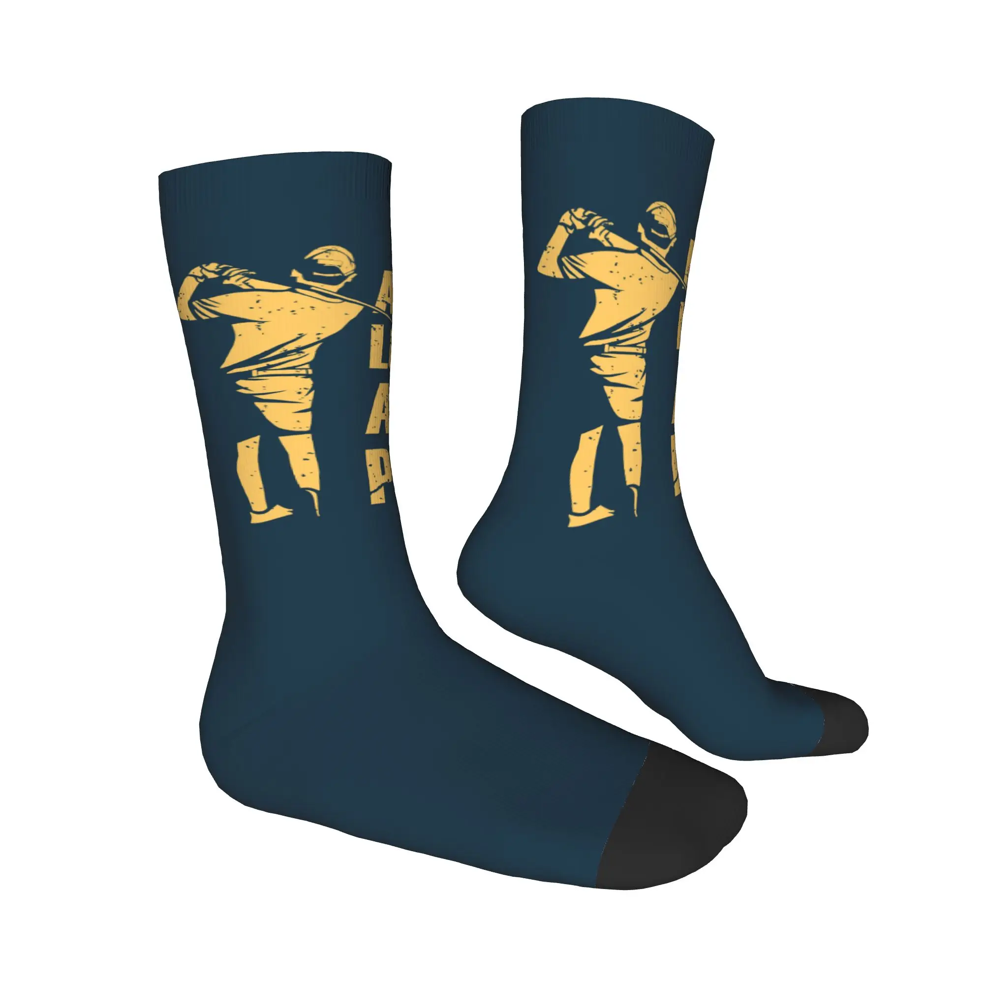 Harajuku Stockings Funny Golf Quote Socks Women Men Warm Soft  Skateboard Crew Socks