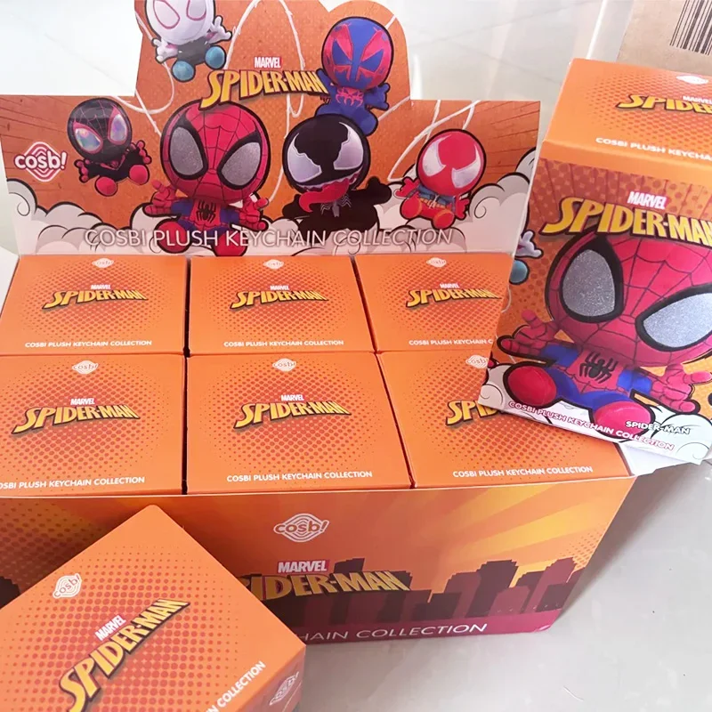 Spider Man Series Blind Box Cosbi Pluche Anime Randbeeldjes Rugzakken Hangers Ornamenten Verrassingscadeau voor jongens