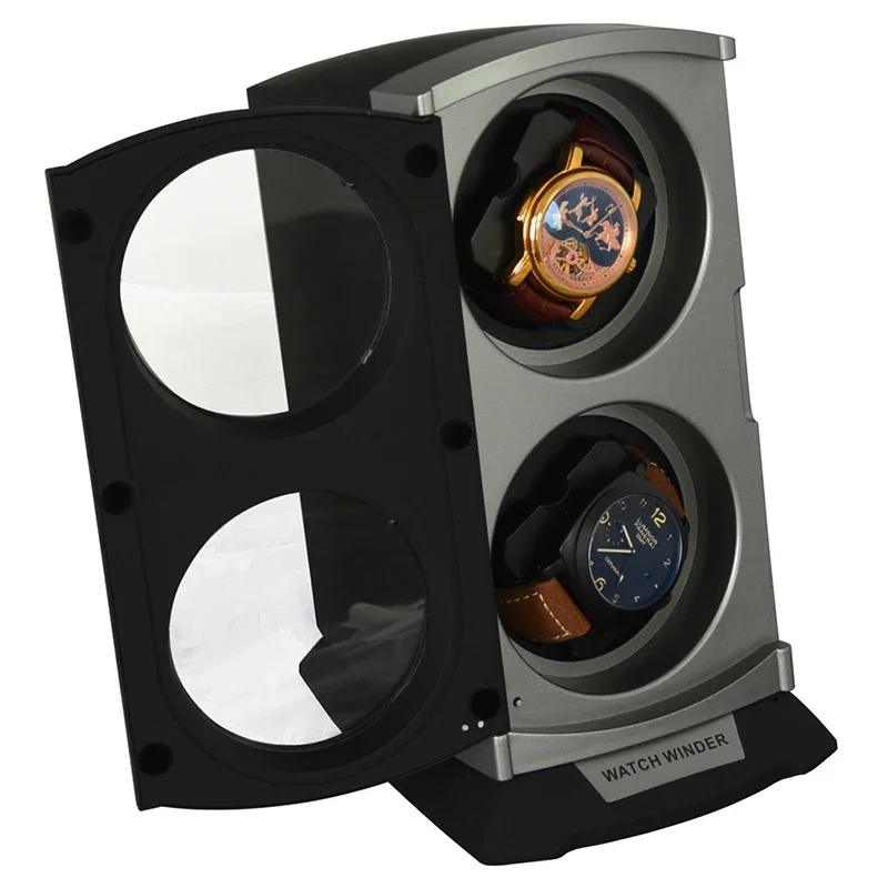 For MC Sports Car Style Watch Winder Two Slots Automatic Watch Storage Case Display Watches Dustproof Customizable Logo OEM