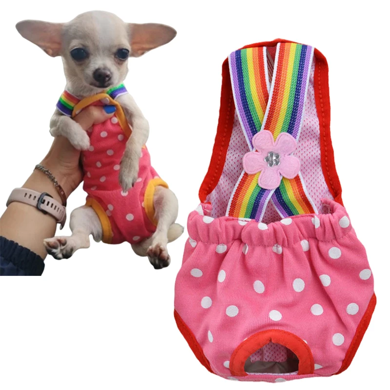 Pañales Lavables para Cachorros, Pantalones Fisiológicos para Mascotas, para Perros Pequeños y Medianos, Chihuahua, Pinscher, Pantalones Cortos, Bragas para Gatos