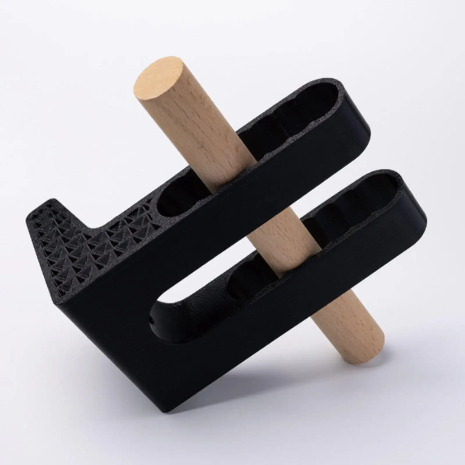 Resin and Beech Wood Bicycle Wall Mount Hook Modern Bike Rack for Indoor Room Garage Organization