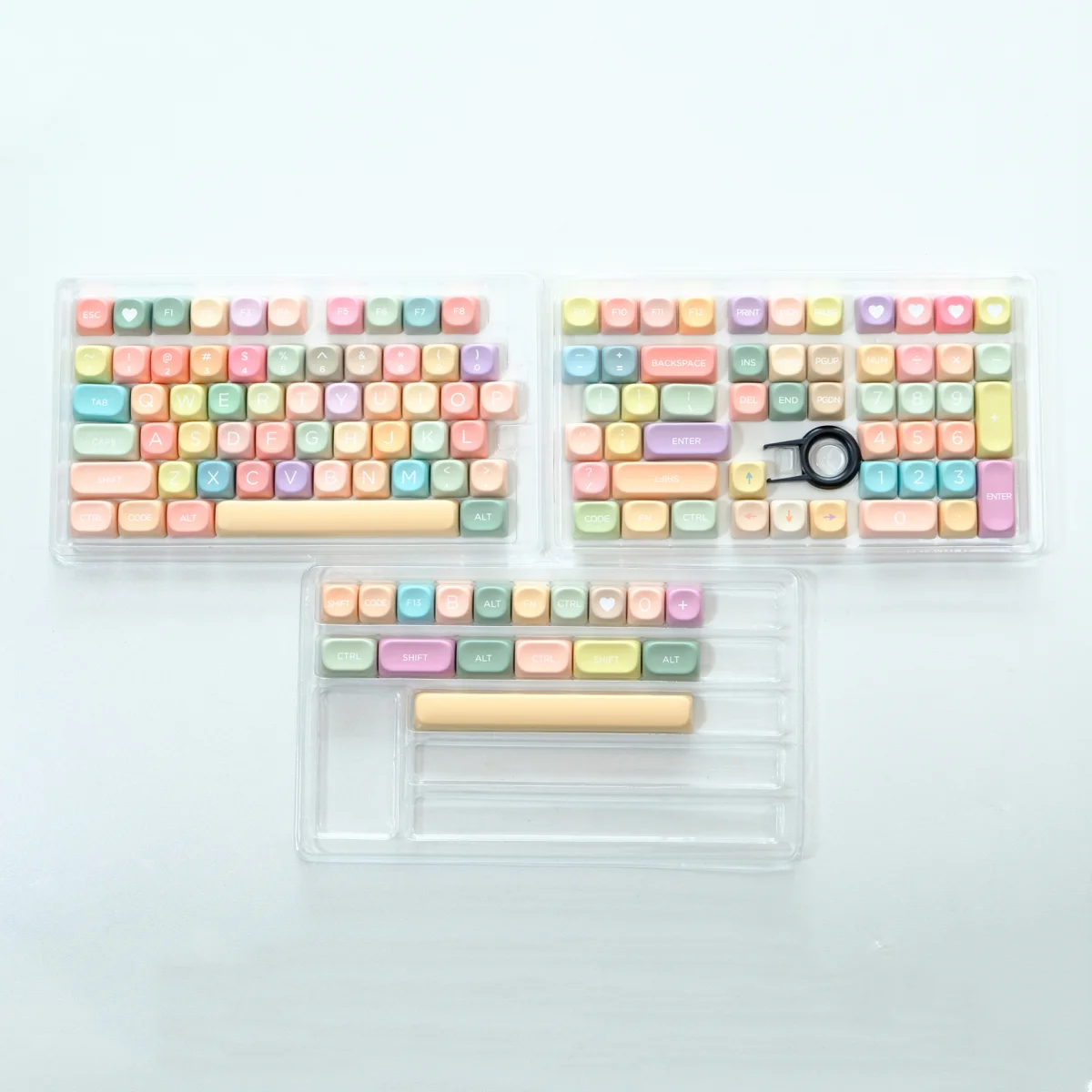 MOA Jelly Delights Keycaps PBT Dye Sub Keycap Colorful Sweet Keys 126 Keys For Mechanical Keyboard Key Caps Wooting