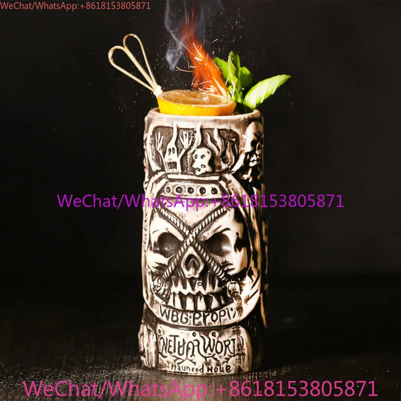 Hawaiian Cocktail Mug Bar Tiki Mug Ceramic Zombie