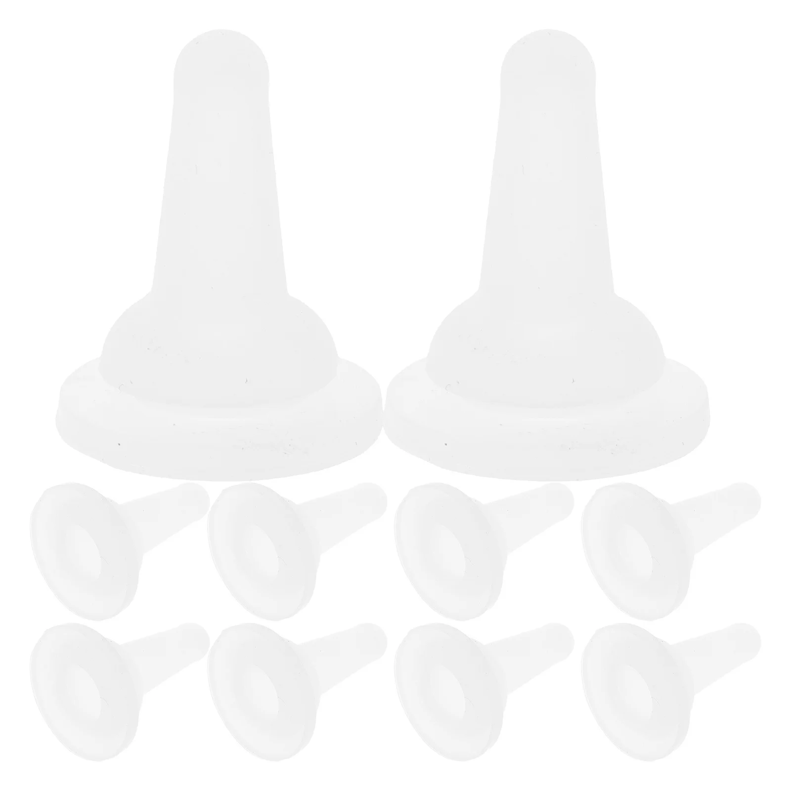 

50Pcs Pet Nursing Nipples Silicone Small Size for Newborn Pets Easy Clean Feeding Bottle Nipple Set for Puppies Kittens Animals