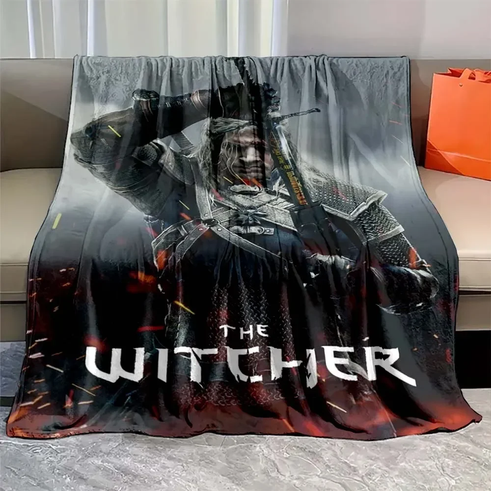 

Fantasy World Game W-Witchers Flannel Blanket Lightweight Warm TV Series Throw Blanket Soft for Living Room Bedroom