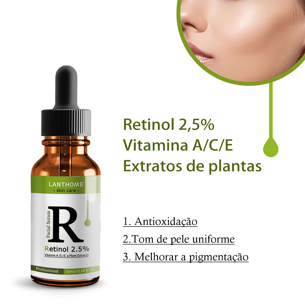 Retinol Serum Anti Wrinkle Fade Dark Spots Vitamin C Facial Serum Whiten Face Skincare Essence Skin Care Products