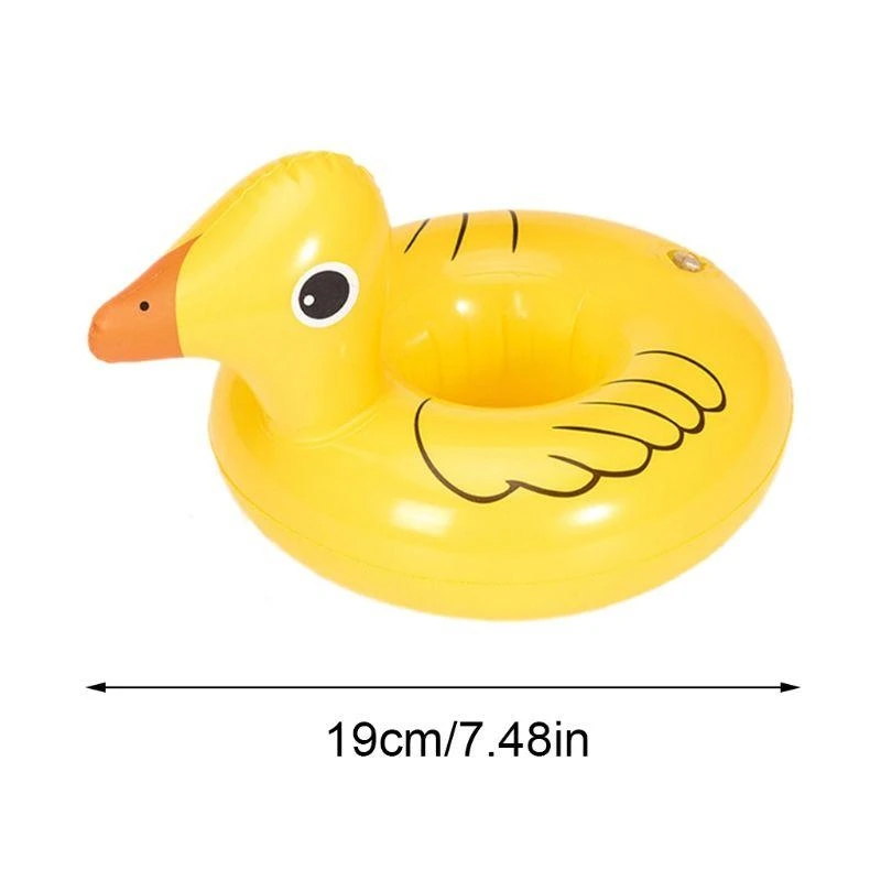 เป็ดน้อยน่ารักถ้วยผู้ถือสระว่ายน้ำลอยผู้ถือกลางแจ้ง Backyard PARTY Supplies 15UB
