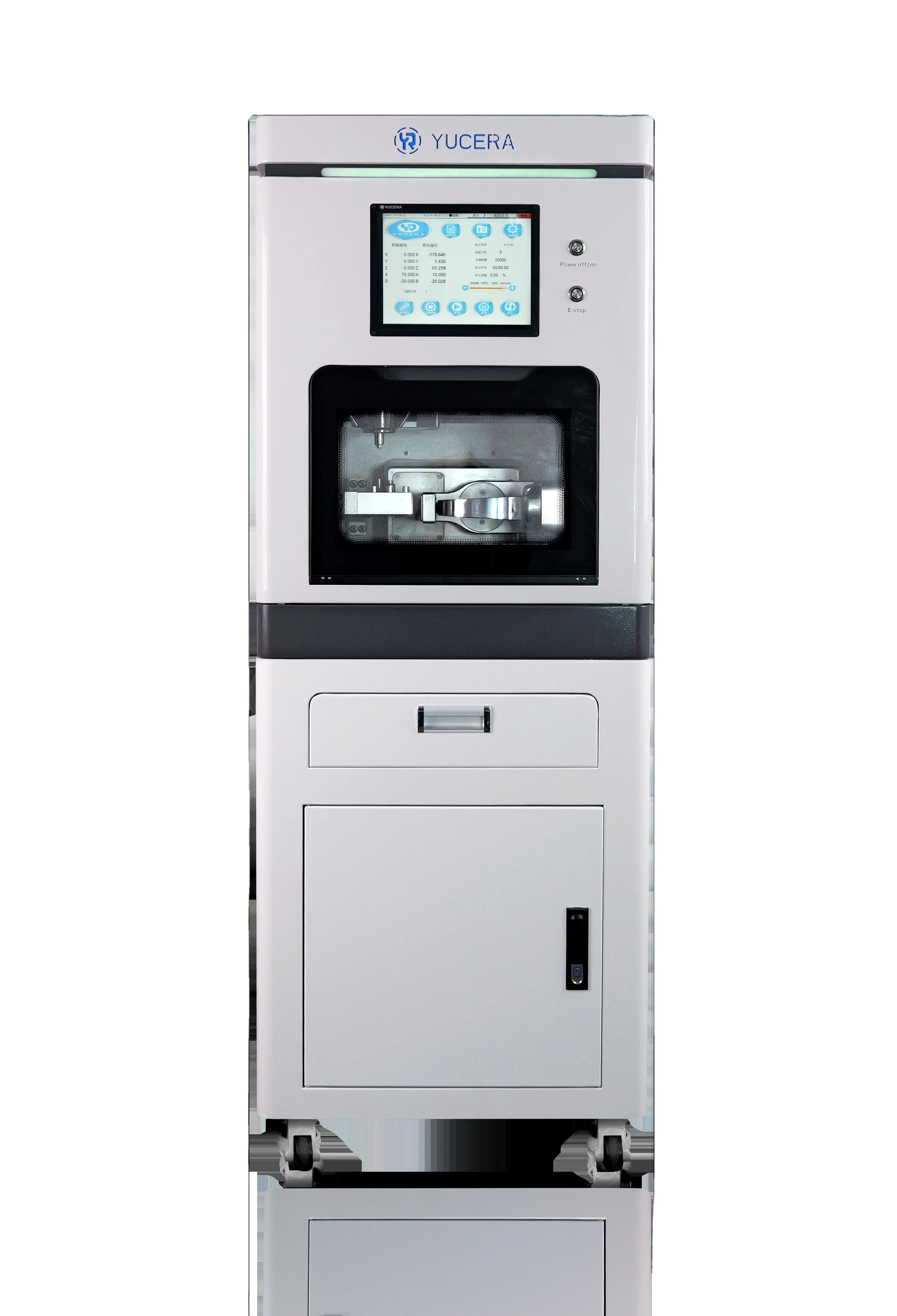 YRC-8S Dental Equipment Lab Wet Metal Milling Machine 60000 RPM 16 ATC for Titanium Lab