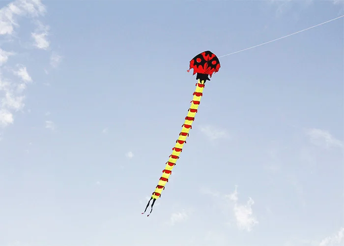 Outdoor Fun Strong 8M Huge Centipede Kite  Beginner Kites  Adults Come With String And Handle Good Flying