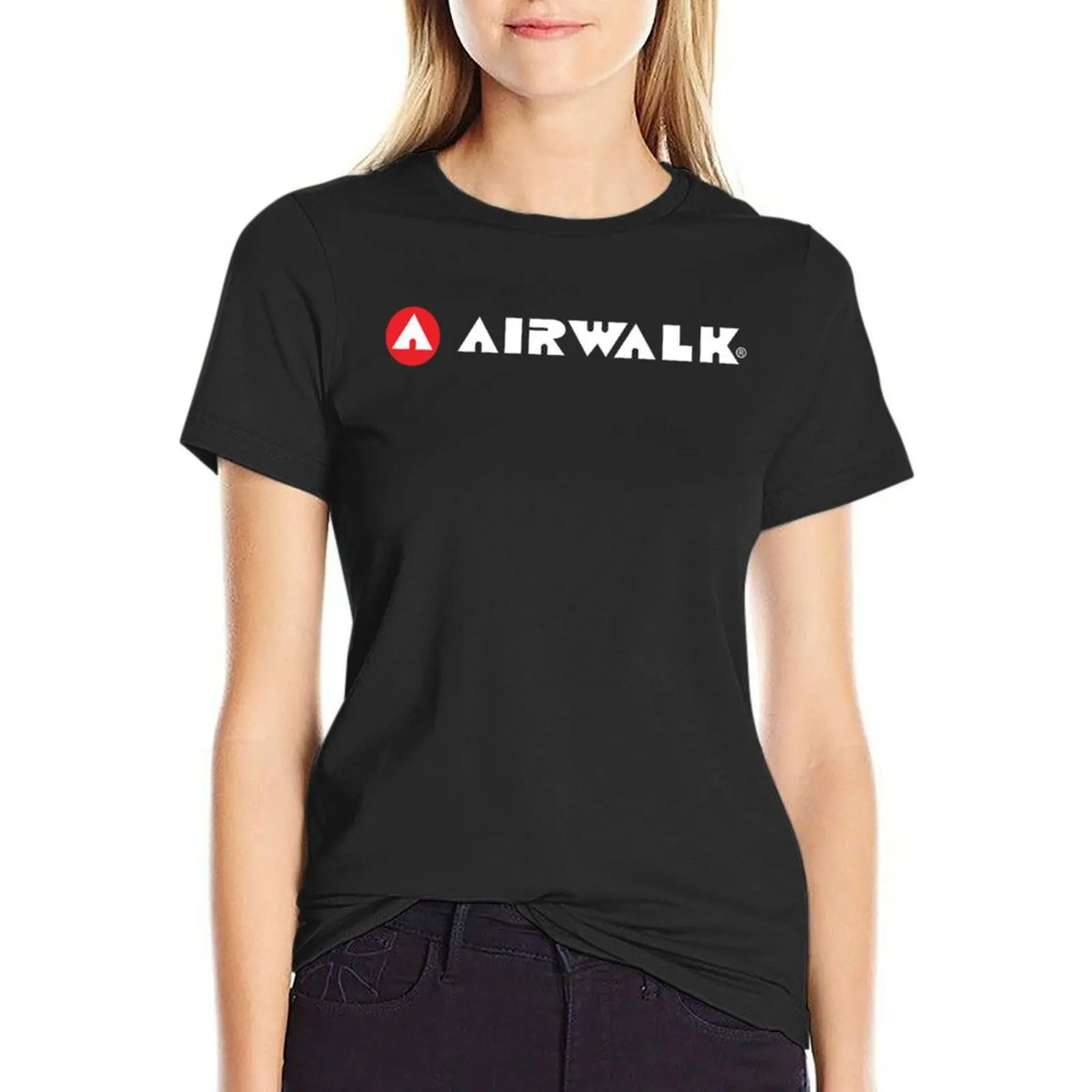 

Airwalk logo (white text) classic t shirt T-Shirt heavyweights funnys animal print shirt for girls Top Women