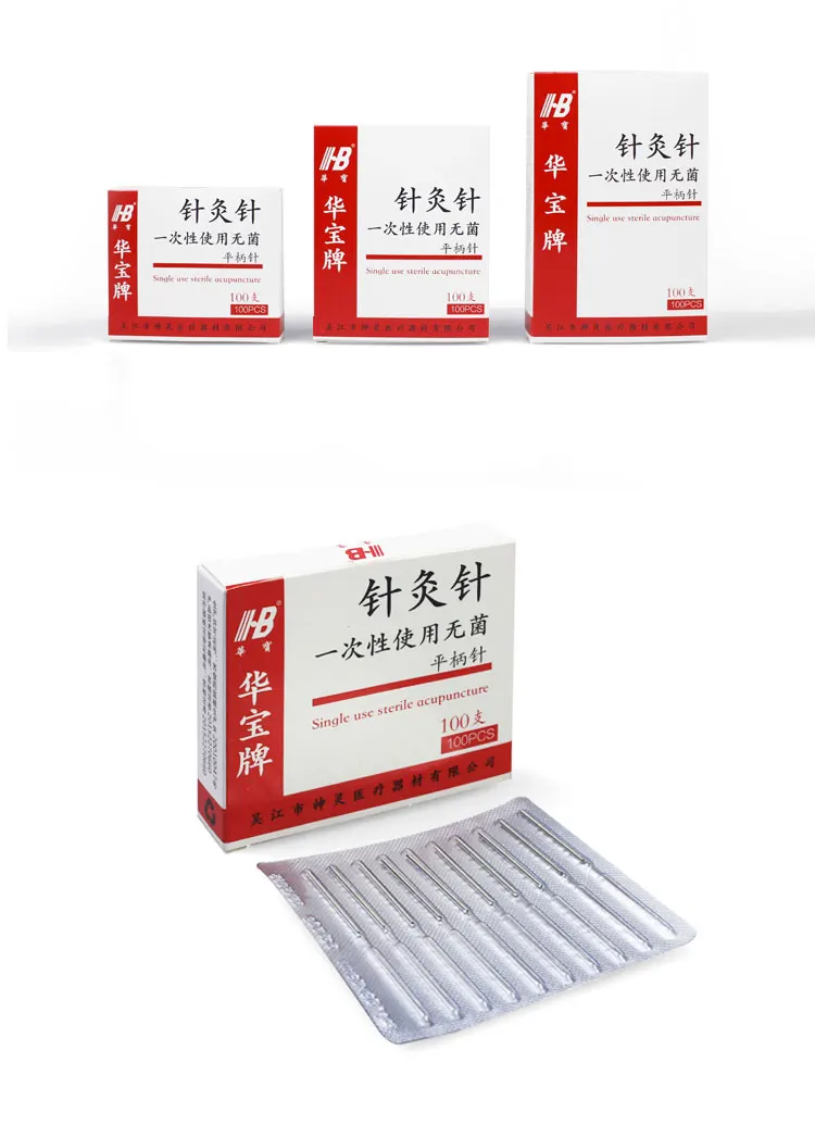 100 Aluminum Foil Independent Packing Disposable Sterile Acupuncture Needle Zhenjiu Acupuntura Asepsis Beauty Massage