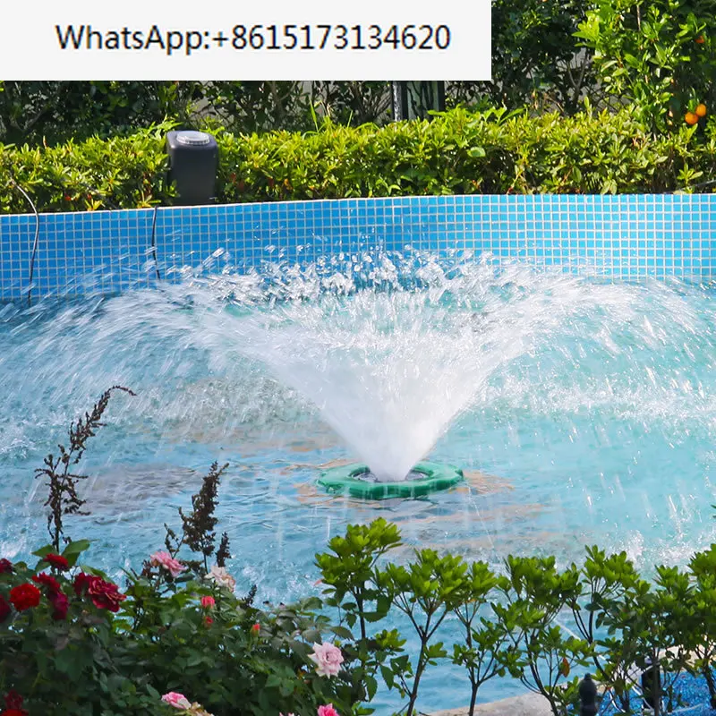 Floating circulating water pump, koi fish pond aeration fountain pump, pool aerator