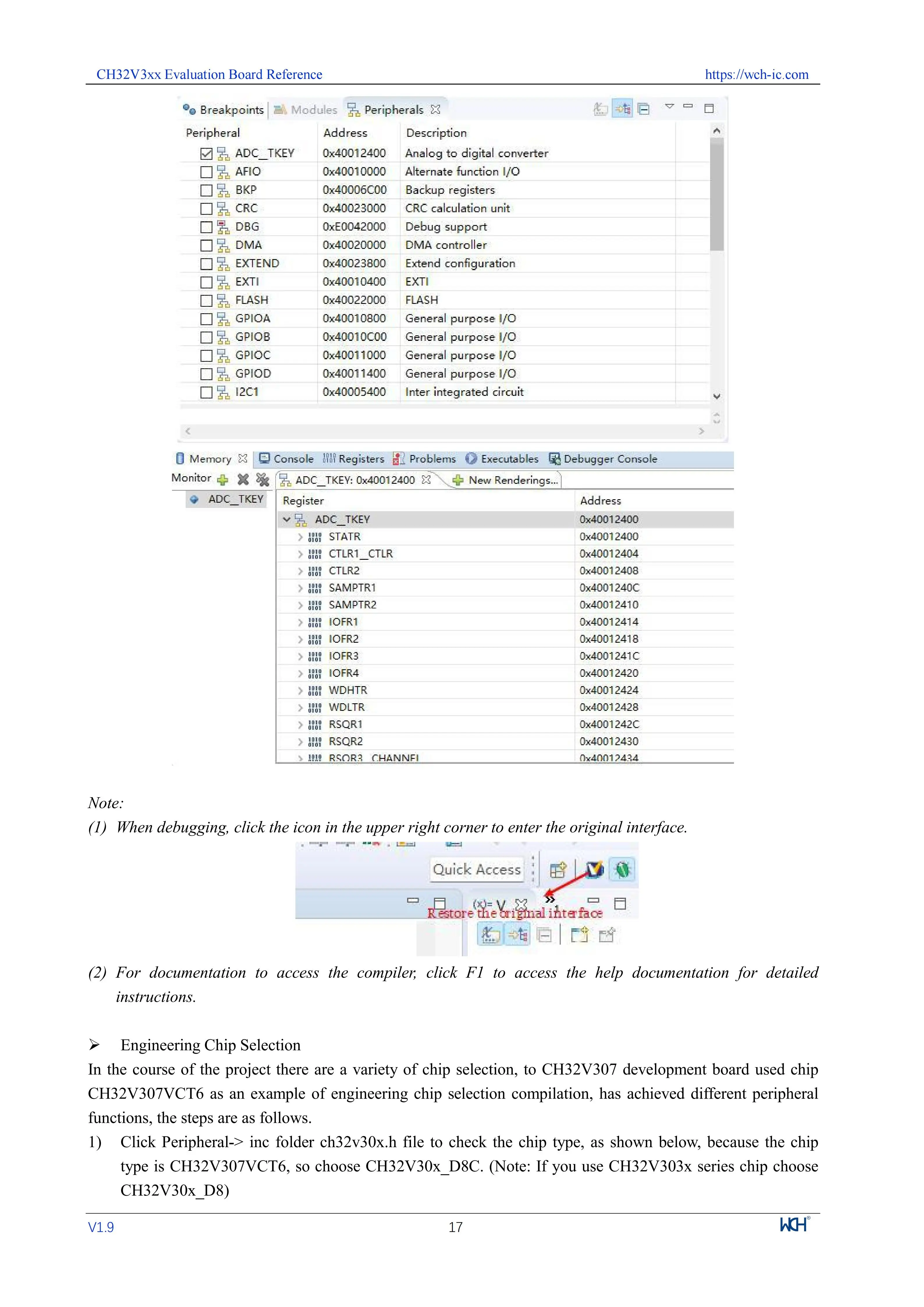 CH32V305 CH32V305RBT6 Entwicklungsboard mit integriertem Linke-Debugger – Detail 9