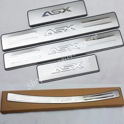 Car Styling For Mitsubishi ASX 2013-2018 car stainless steel Scuff Plate/Door Sill Door Sill Rear Bumper Protector Sill