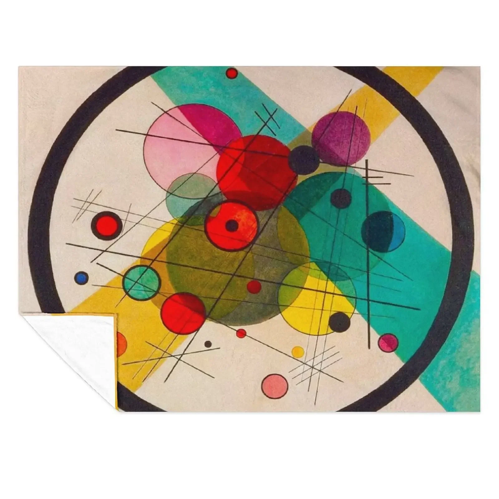 

KANDINSKY HD - Circles in a Circle Art Throw Blanket Blankets For Baby manga Sofas Personalized Gift Blankets