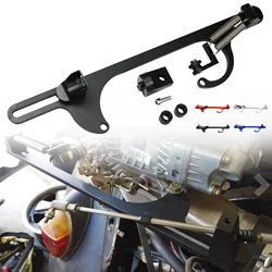 Racing Car Aluminum Engine Throttle Cable Bracket for 4150 4160 Series Carburetor 350 Black Red Silver