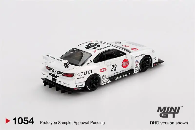 MINI GT 1/64 LB-スーパーシルエット S15 シルビア アスリート 右ハンドル ダイキャストモデルカー