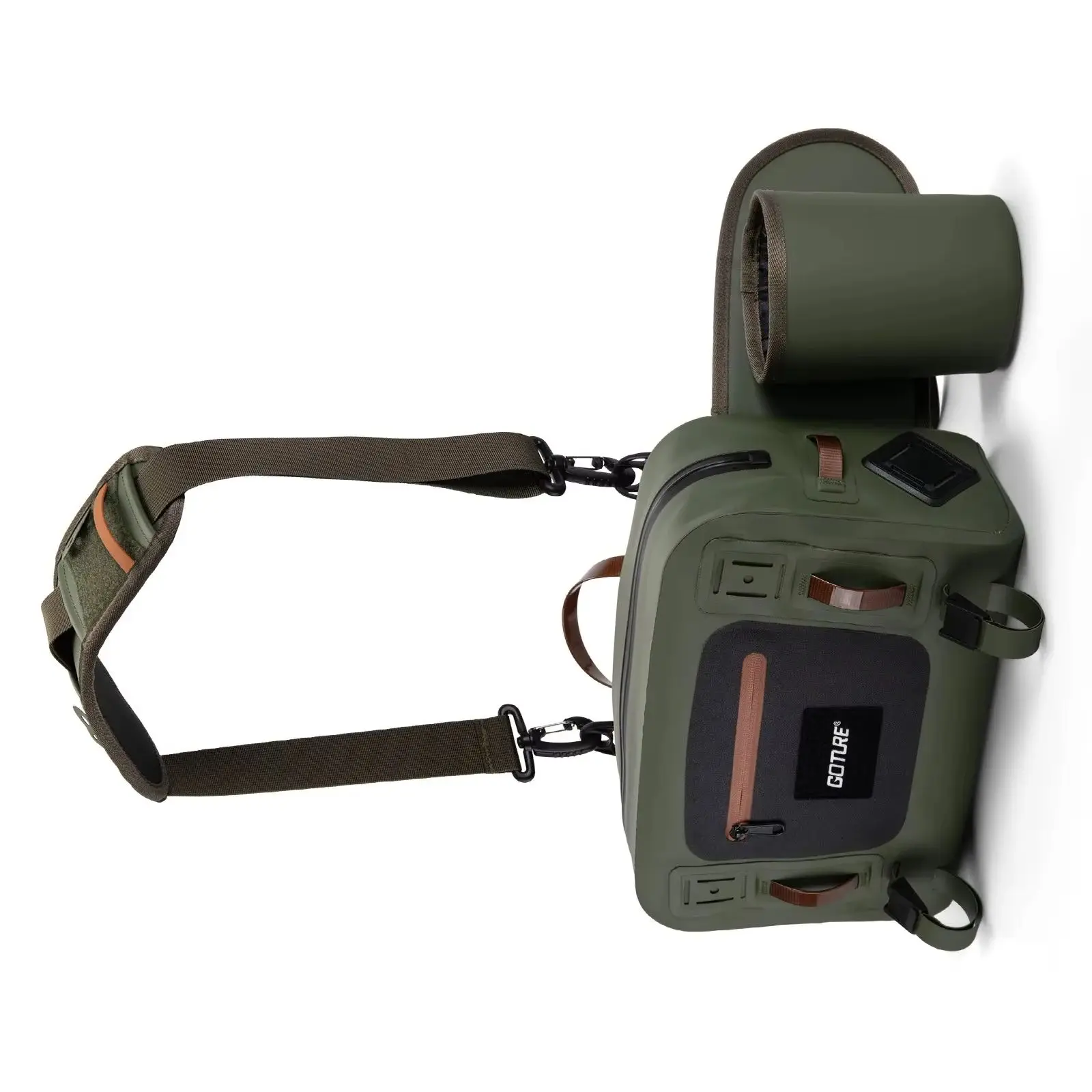 Ultra Light Waterproof Fly Fishing Waist Bag quality Fishing Tackle Rod Hand Net Storage Tool Accessory Bag 34.5x23x13cm