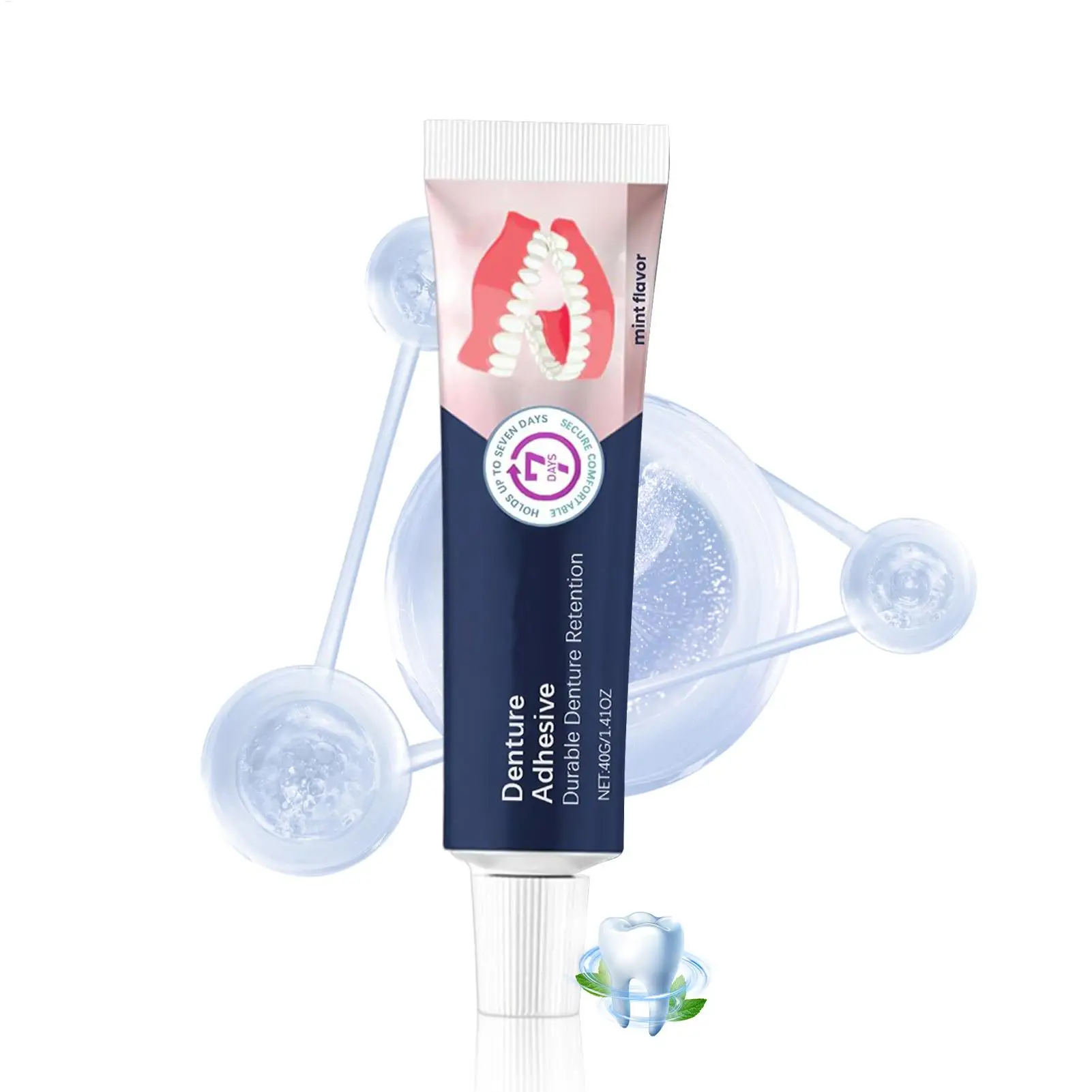 

Клей для зубных протезов, долговечный клей для зубных протезов, нежные инструменты для личной гигиены для мужа, жены, семьи, друзей, молодежи, женщин