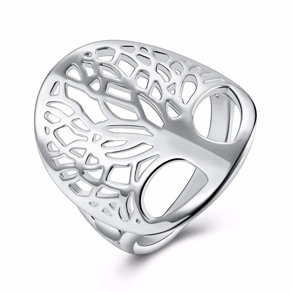 Lekani Tree Of Life Ring Classic Accessories 925 stamp silver color Rings Anillos Fine Jewelry For Women New Mothers Day Gifts