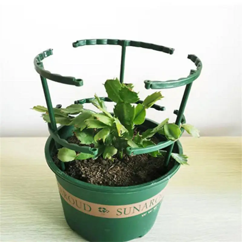 Granden Plant Support Frame 1/2/4 PCS Plastic Green Graden Decoration For Flowerpots Plant Cages Supports