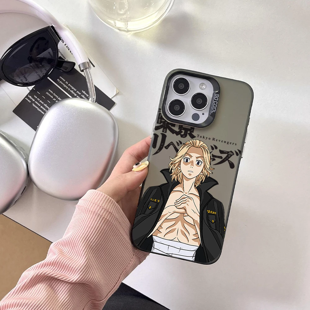 Bilibili Tokyo Revengers Phone Case For iPhone 12 11 13 14 15 16 Max Pro Plus Laser Cover