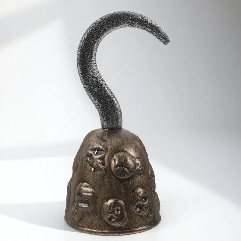 1pc Hook Vintage Skull Design Plastic Party Accessory For Halloween Cosplay Stage Performance Costume Prop Pirate Party