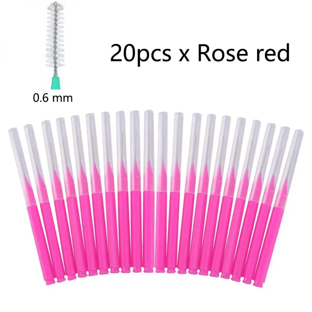 20Pcs Micro Beauty Makeup Tools Disposable Eyelash Brush Brow Lifting Mini Eyebrow Brush Brow Perm Brush