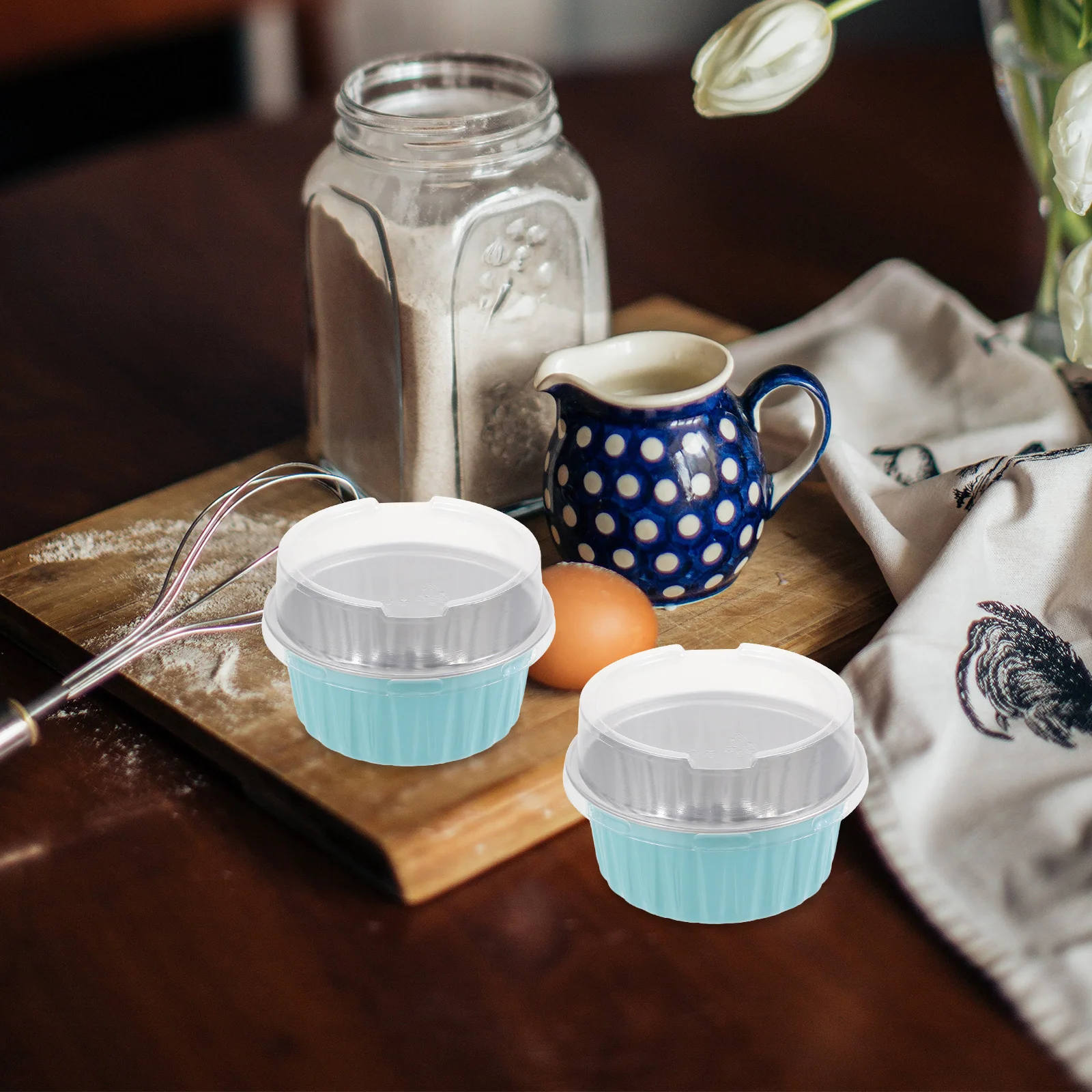 

40 set Aluminum Foil Baking Pan Cake Mold For Cupcake Egg Tart Cheesecake Dessert Disposable Pans Kitchen Baking Supplies Food