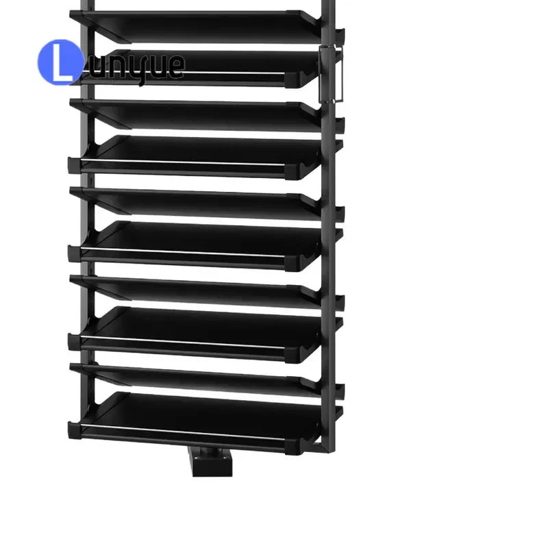 360 Degree Rotating Shoe Rack Stainless Steel Multi Layer Ultra Thin Storage Cabinet Hardware Accessories For Household