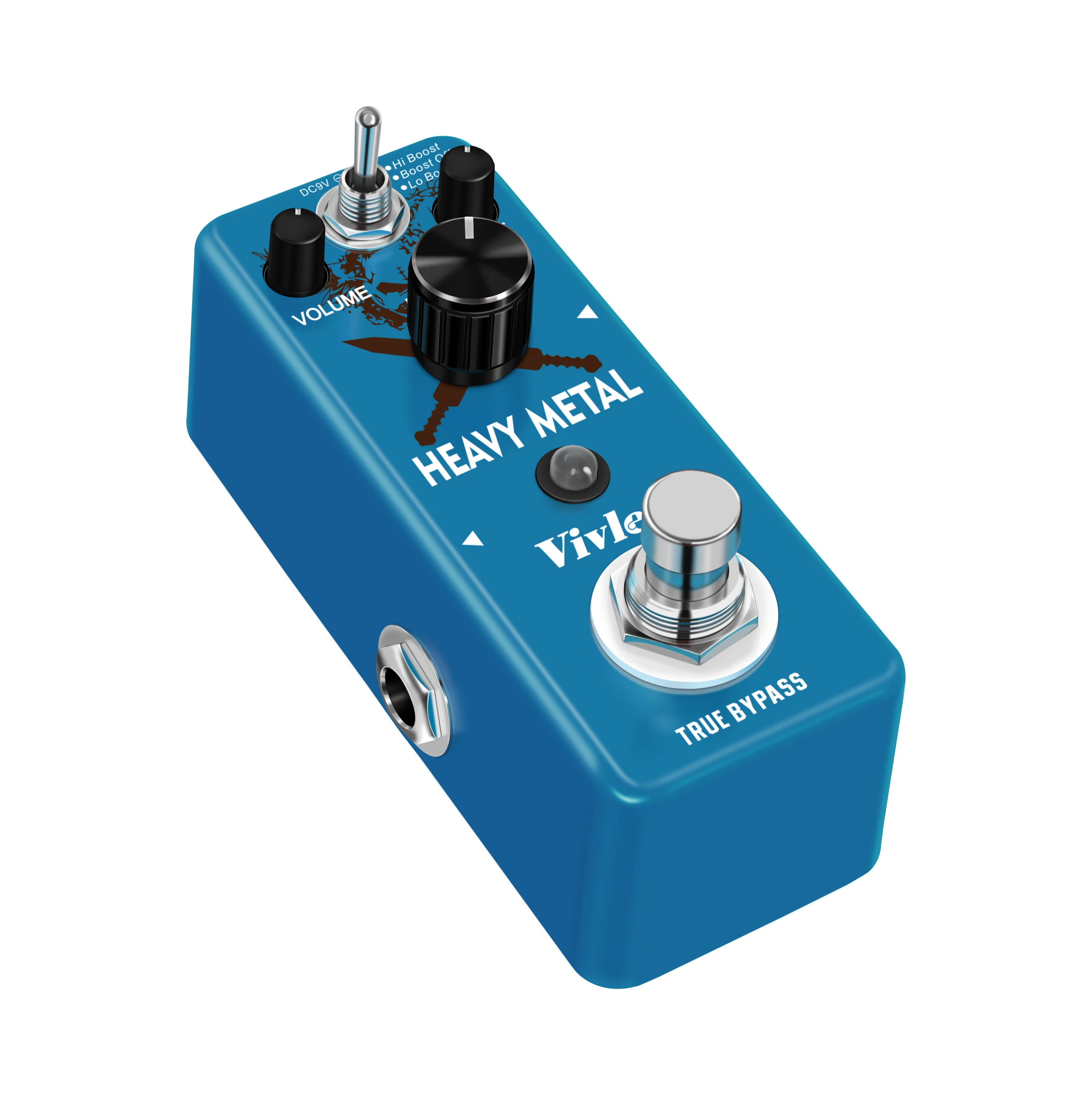 VIVLEX Guitar Pedal Heavy Metal Effects Classic 80\'s Metal Distortion Effector Wide Range Adjusttable Crazy Rock Noise Tone Solo